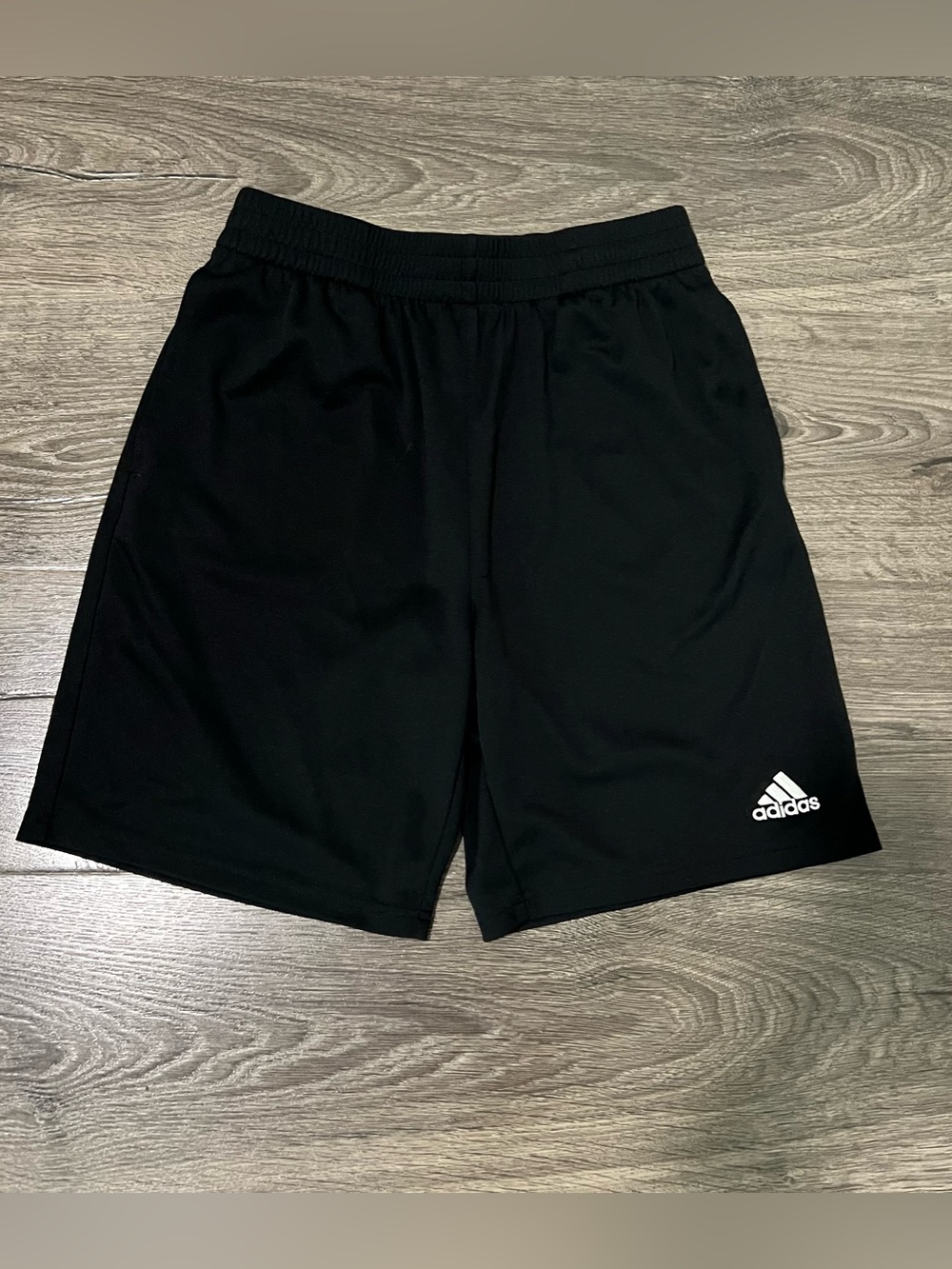 Adidas Boys’ Athletic Shorts Size Large Black Regular Fit Shorts Activewear